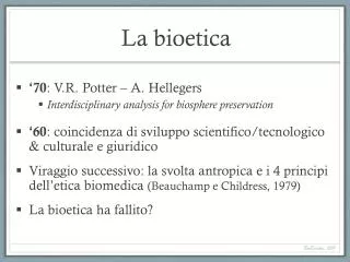 la bioetica