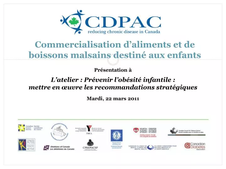 commercialisation d aliments et de boissons malsains destin aux enfants