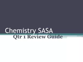 Chemistry SASA