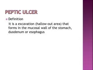 peptic ulcer