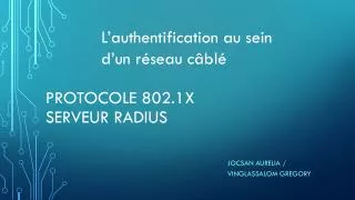 protocole 802 1x serveur radius