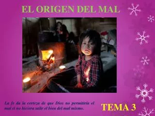 el origen del mal
