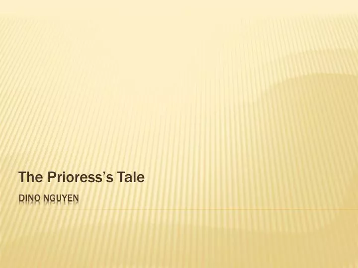 the prioress s tale