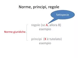 norme principi regole