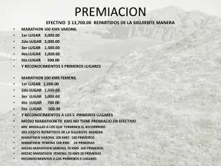 premiacion