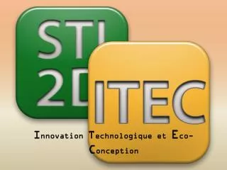i nnovation t echnologique et e co c onception