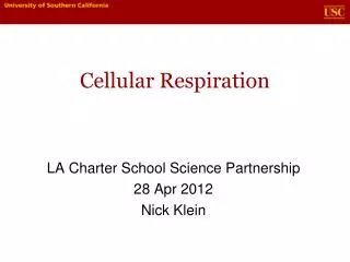 Cellular Respiration