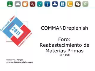commandreplenish foro reabastecimiento de materias primas esp 008