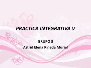 practica integrativa v