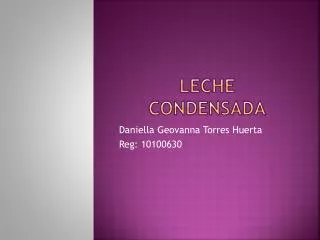 leche condensada