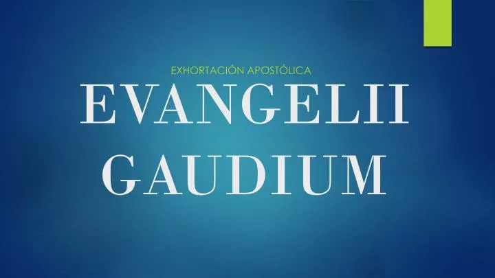 evangelii gaudium