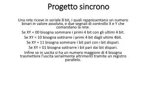 progetto sincrono
