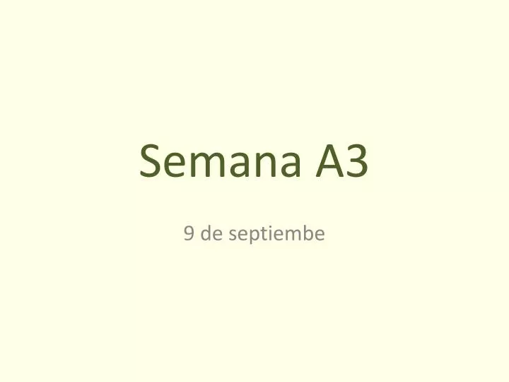 semana a3