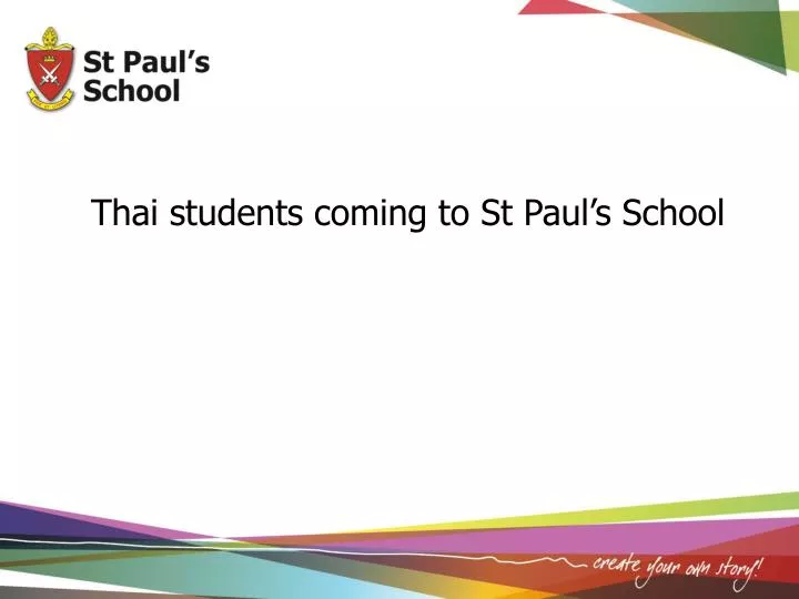 thai students coming to st paul s school