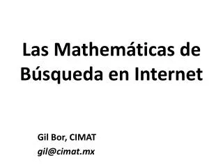las mathem ticas de b squeda en internet