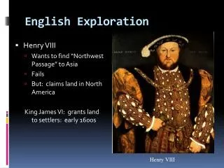 English Exploration