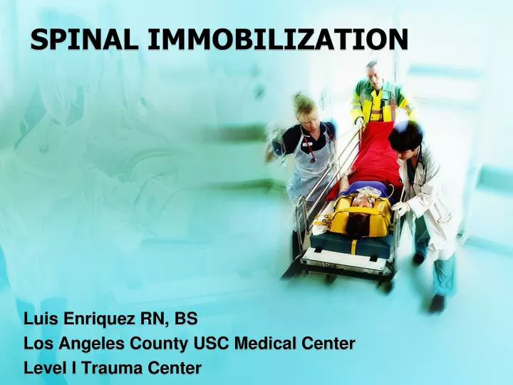 spinal immobilization