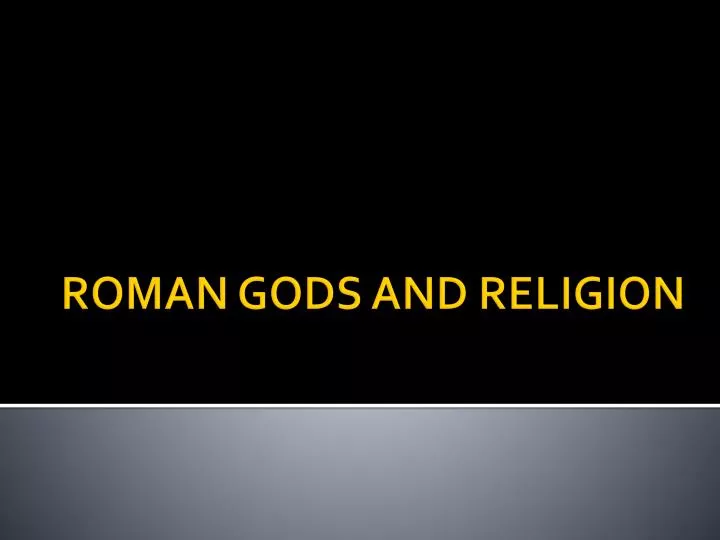 roman gods and religion