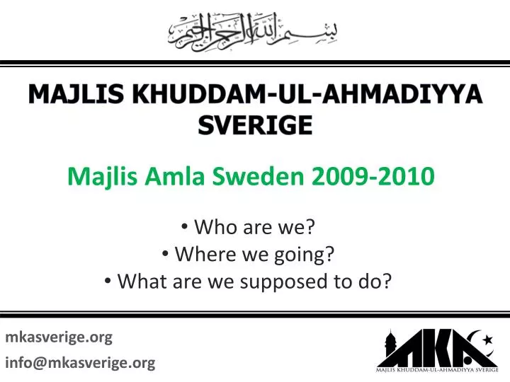 majlis khuddam ul ahmadiyya sverige