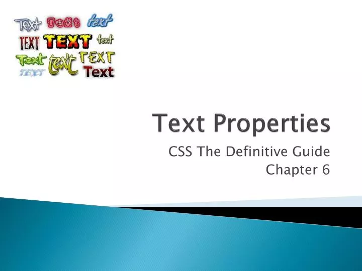 text properties