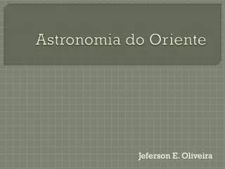 astronomia do oriente