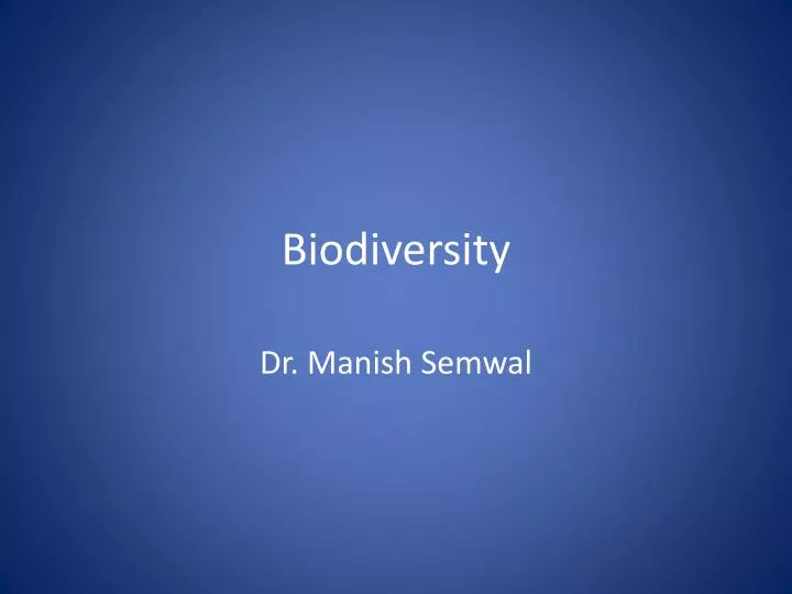 biodiversity