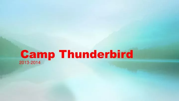 camp thunderbird