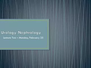 Urology/Nephrology