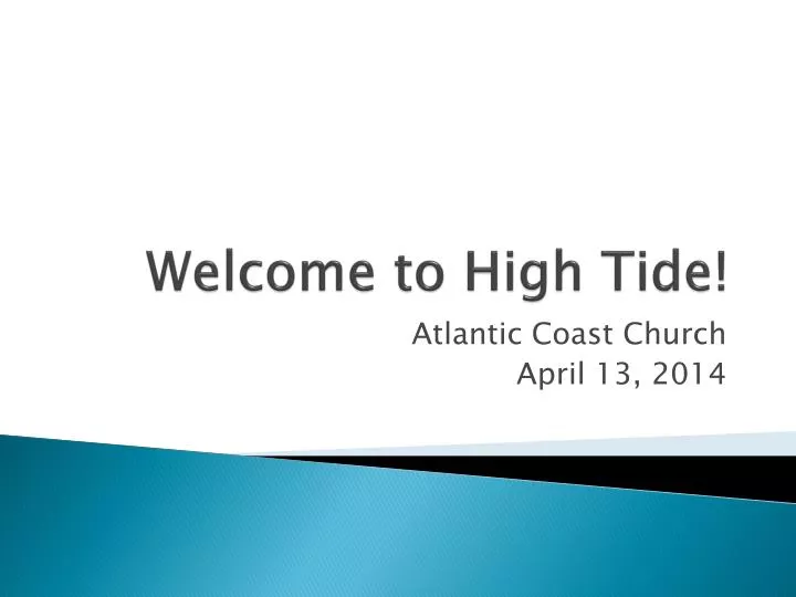 welcome to high tide