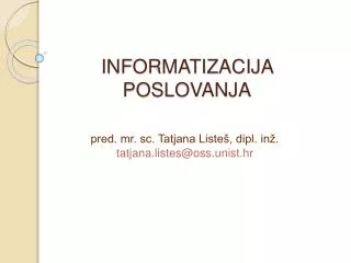 informatizacija poslovanja