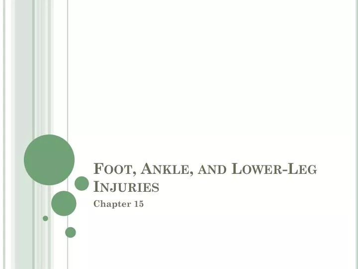 foot ankle and lower leg injuries