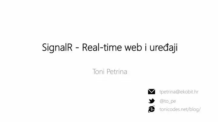 signalr real time web i ure aji