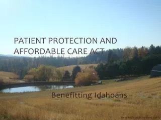 Patient Protection and Affordable Care Act