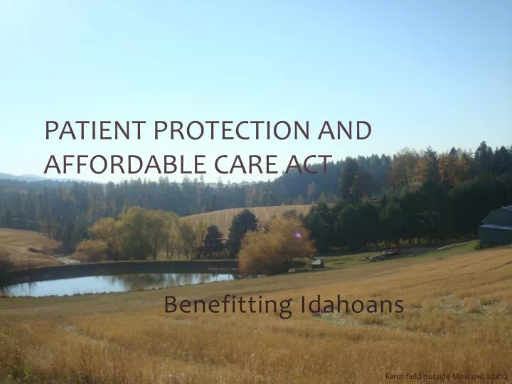 patient protection and affordable care act