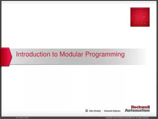 Introduction to Modular Programming