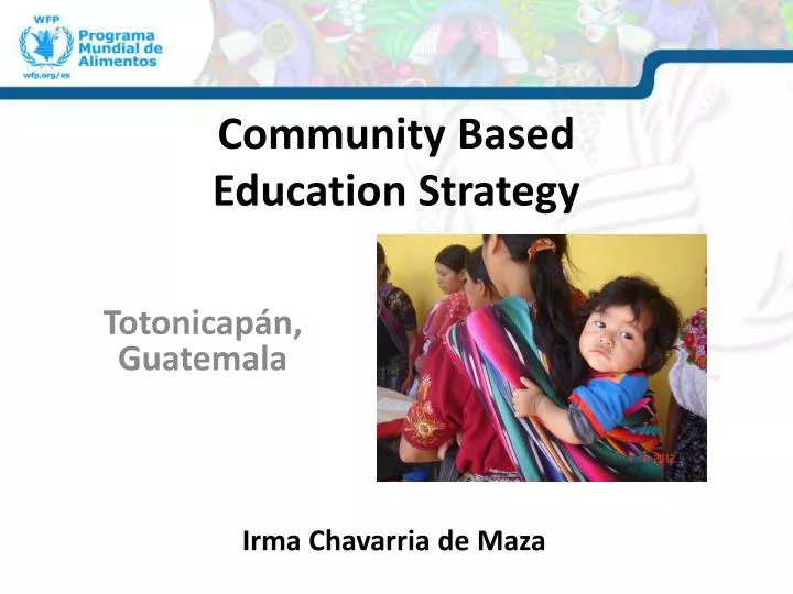 community based education strategy