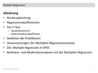 multiple regression