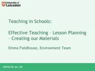 teaching in schools effective teaching lesson planning creating our materials