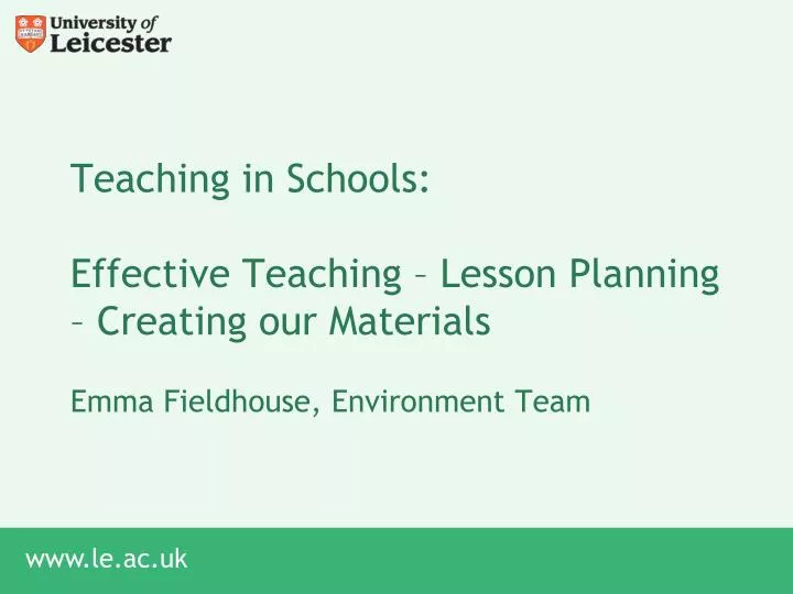 teaching in schools effective teaching lesson planning creating our materials