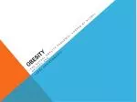 OBESITY - slide 1