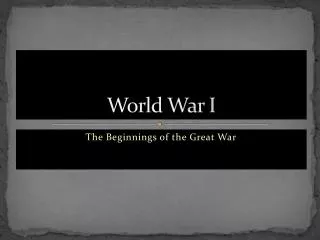 World War I