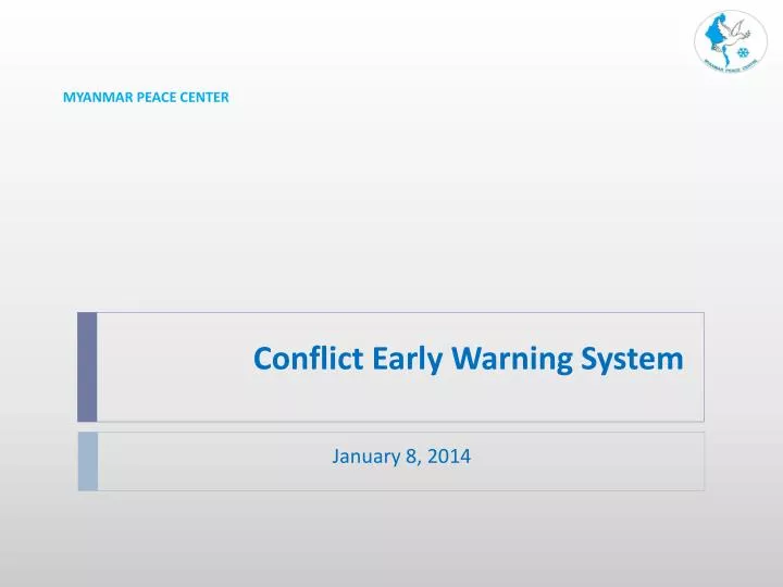 conflict early warning system