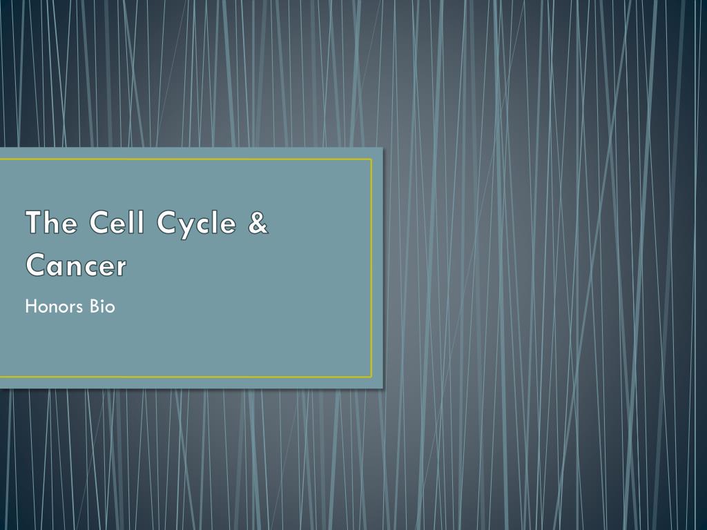 PPT - The Cell Cycle & Cancer PowerPoint Presentation, free download ...