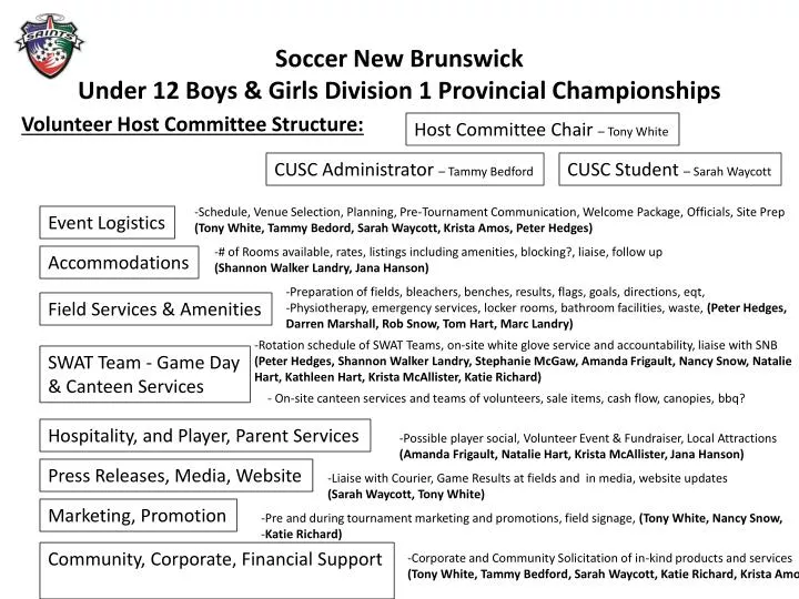 soccer new brunswick under 12 boys girls division 1 provincial championships