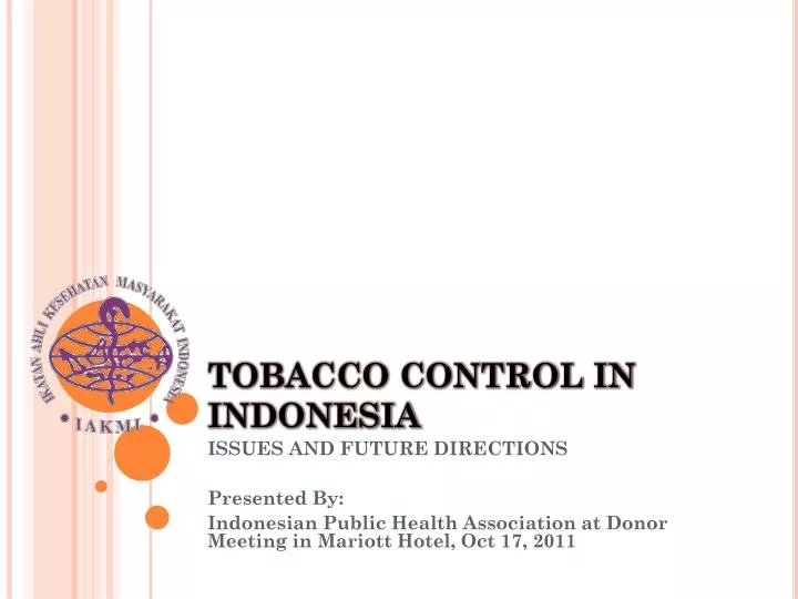 tobacco control in indonesia