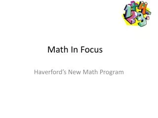 Math In Focus