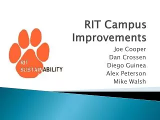 RIT Campus Improvements