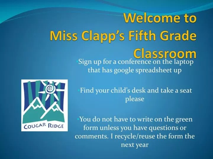 welcome to miss clapp s fifth grade classroom