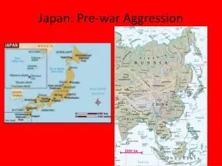 Japan: Pre-war Aggression