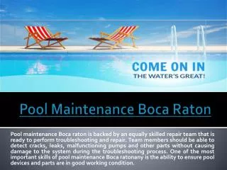 Pool Service Boca Raton
